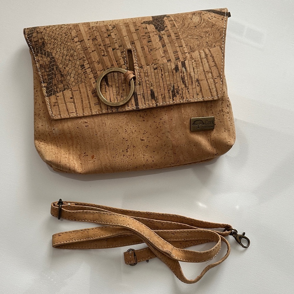 Natural Cork Crossbody Bag